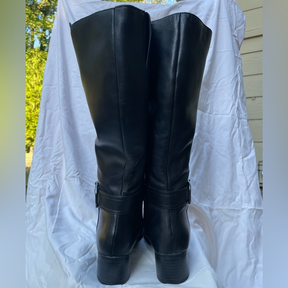 Naturalizer “Kelso” Black Leather Knee-High Boots - Picture 2 of 6